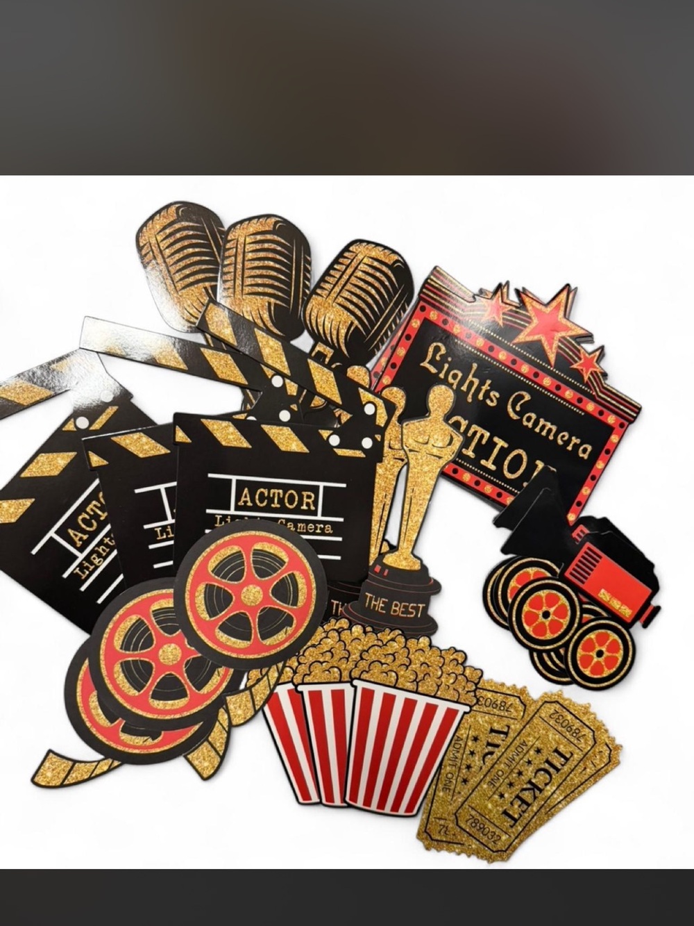 Hollywood Movie Night Photo Props